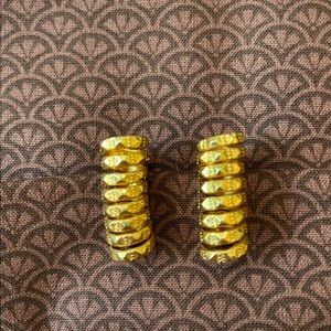 Vintage Gold plated clip earrings